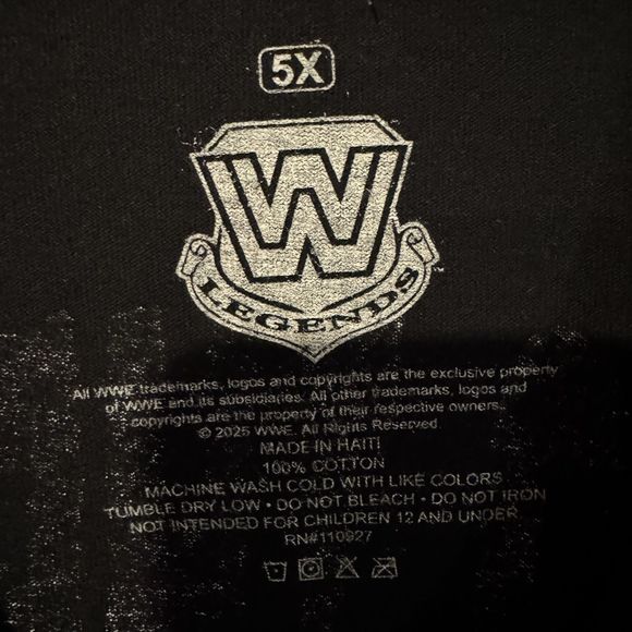 WWE Stone Cold Steve Austin T-Shirt 5X SS Black Bad To The Bonz DS Skeleton - Picture 3 of 7